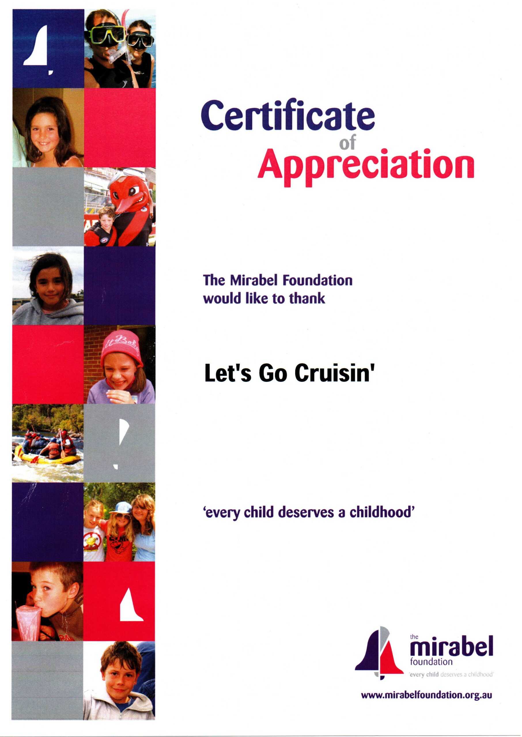 Mirabel Certificate Mirabel Certificate