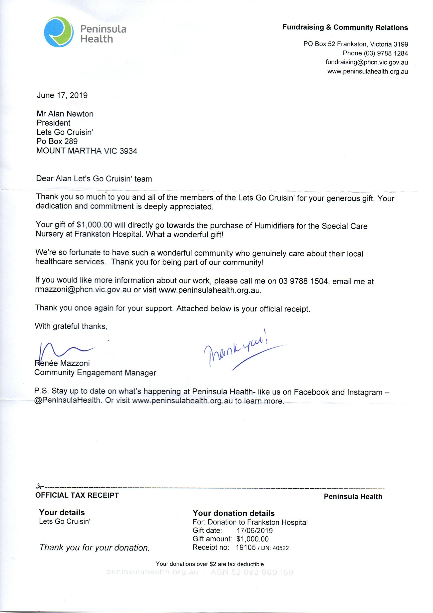 Peninsula Health Certificate Peninsula Health Certificate